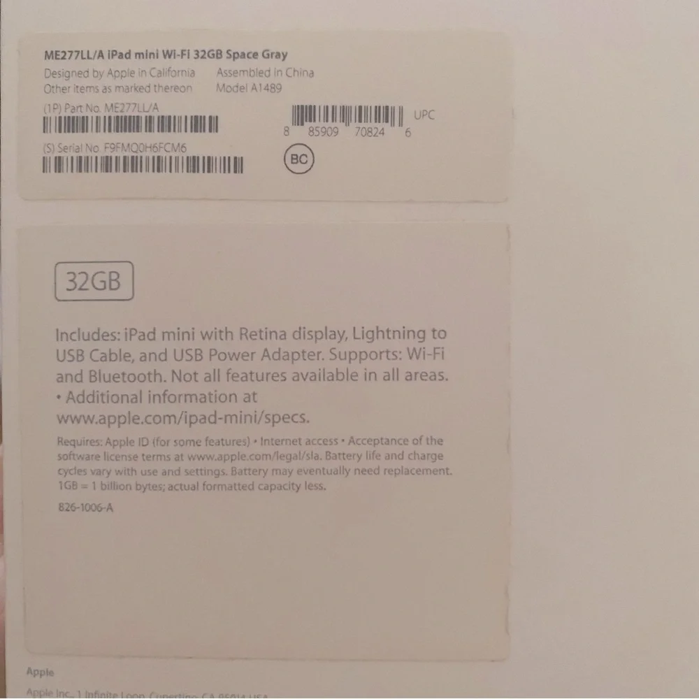 Factory Reset, Pre-Owned Apple iPad Mini 2 Tablet WiFi 32GB Space Grey ME277LL/A